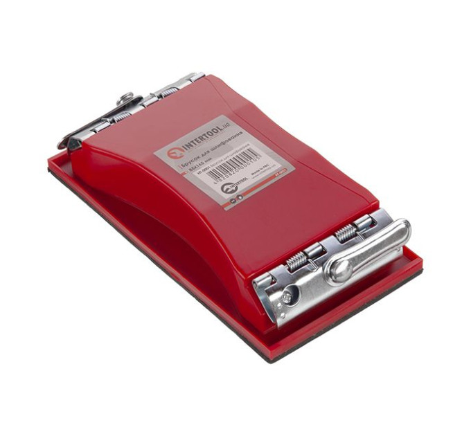 Брусок для шлифовки 85*165 мм, металлический зажим INTERTOOL HT-0001