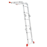 Лестница из алюминия, многофункциональная, трансформер, 4*2, 2,38м INTERTOOL LT-0028
