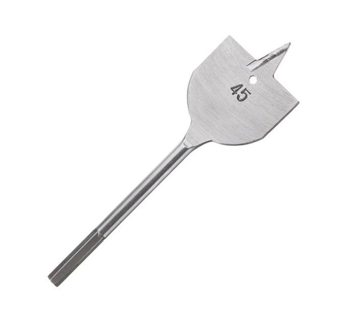 Сверло для древесины перовое 45 мм INTERTOOL SWF-4515