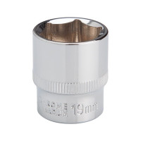 Головка шестигранная STORM 3/8", 19 мм, Cr-V INTERTOOL ET-0419