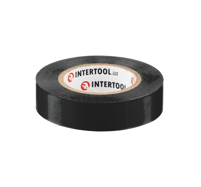 Стрічка ізоляційна 15 м, 17*0.15 мм, чорна INTERTOOL IT-0016