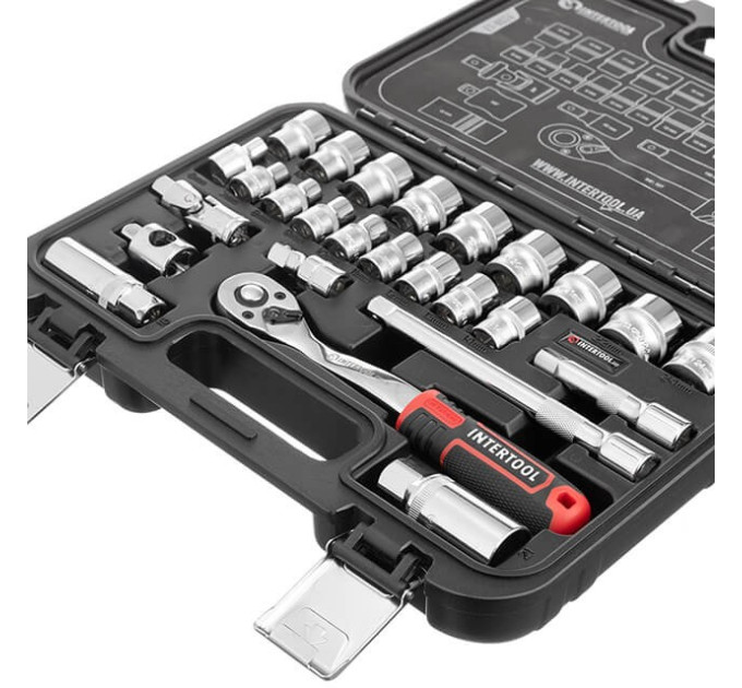 Набор инструментов 26 ед., STORM, 3/8", Cr-V INTERTOOL ET-8026