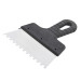Шпатель из нержавеющей стали 150 мм, зубцы 6*6 мм INTERTOOL KT-2156