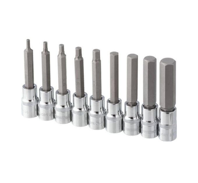 Набір біт HEX, STORM, 1/2", Н4-17, S2 INTERTOOL ET-8406