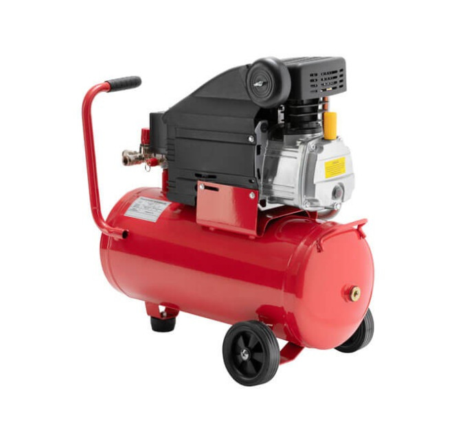 Компрессор 24 л, 1,5 кВт, 220 В, 8 атм, 206 л/мин INTERTOOL PT-0010