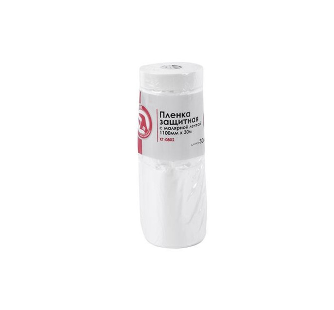 Плівка захисна з малярською стрічкою 1,1 м*30 м INTERTOOL KT-0802