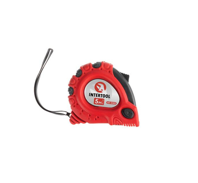 Рулетка с металлическим полотном 5 м "Супер Магнит", blister INTERTOOL MT-0305