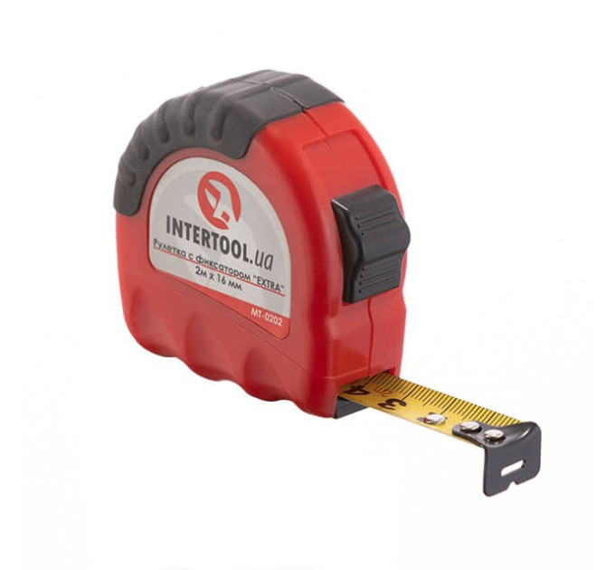 Рулетка с металлическим полотном 2м "Extra" INTERTOOL MT-0202