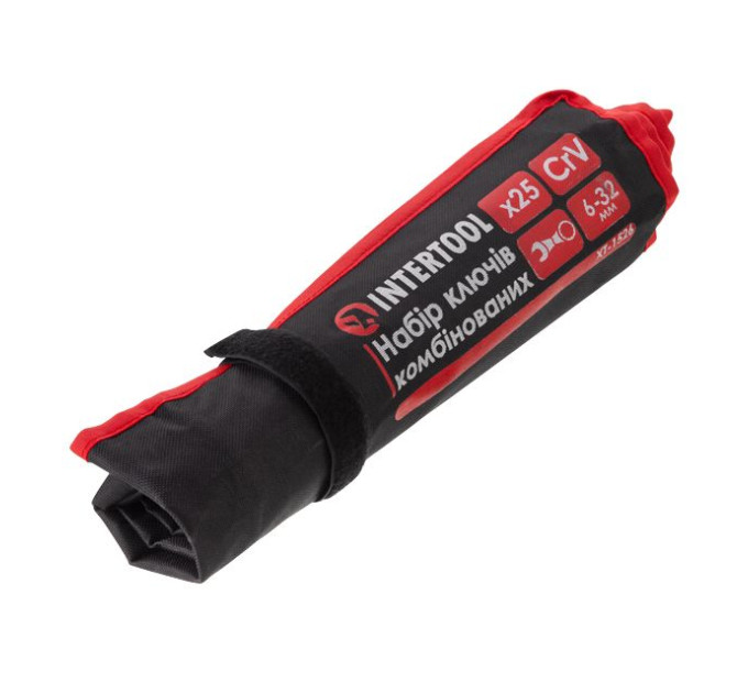 Набор комбинированных ключей 25 ед., 6-32 мм, PROF, чехол INTERTOOL XT-1526