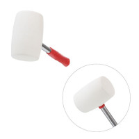 Киевлянка резиновая 680 г, белая резина, металлическая ручка INTERTOOL HT-0235