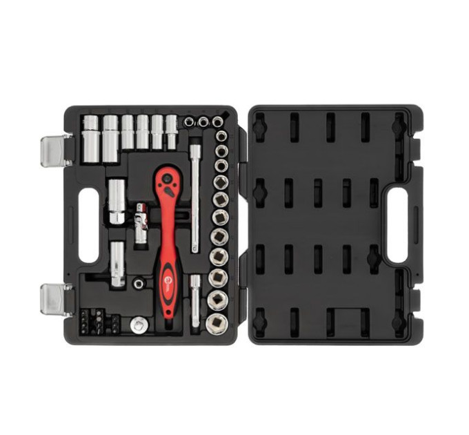 Профессиональный набор инструментов 3/8", 39 ед., Cr-V INTERTOOL ET-6039