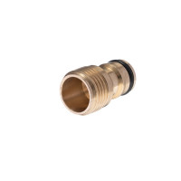 Адаптер латунный на коннектор 1/2" с наружной резьбой 1/2" STORM INTERTOOL GE-1201