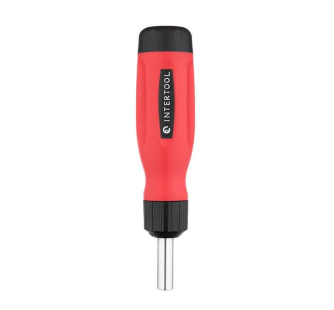 отвертка реверсивная с комплектом насадок 12 ед. INTERTOOL VT-1003