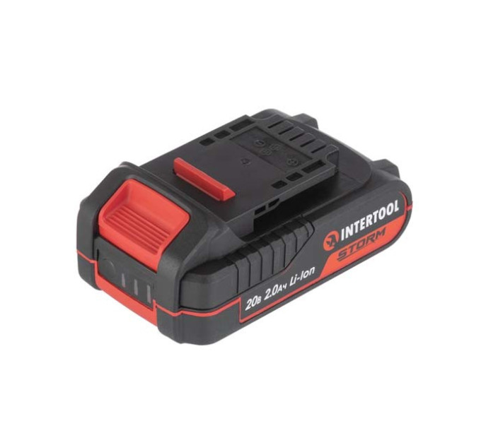 Аккумулятор 20 В, Li-ion, 2.0 Ач, индикатор уровня заряда INTERTOOL WT-0340