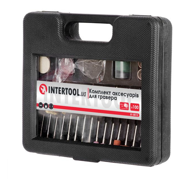 Комплект аксесуарів для гравера WT-0516, DT-0517, 100 од. INTERTOOL BT-0013