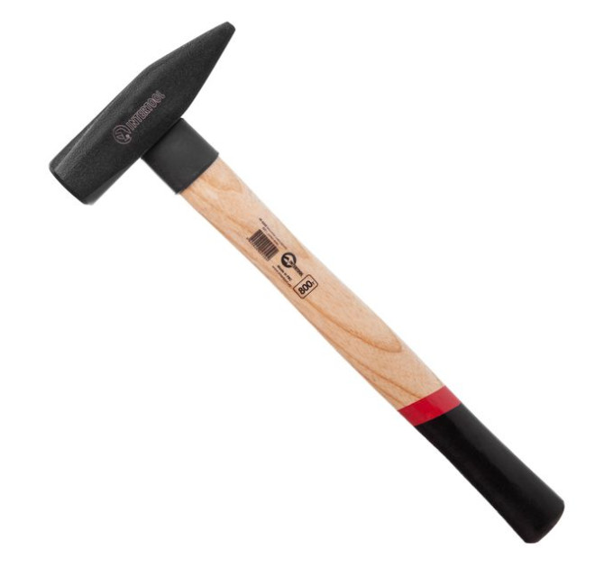 Молоток слюсарний 800 г, ручка ясен INTERTOOL HT-0255