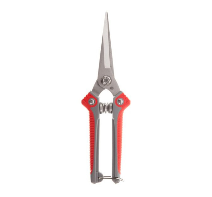 Секатор для винограду 200 мм, INOX, двокомпонентна рукоятка INTERTOOL FT-1015