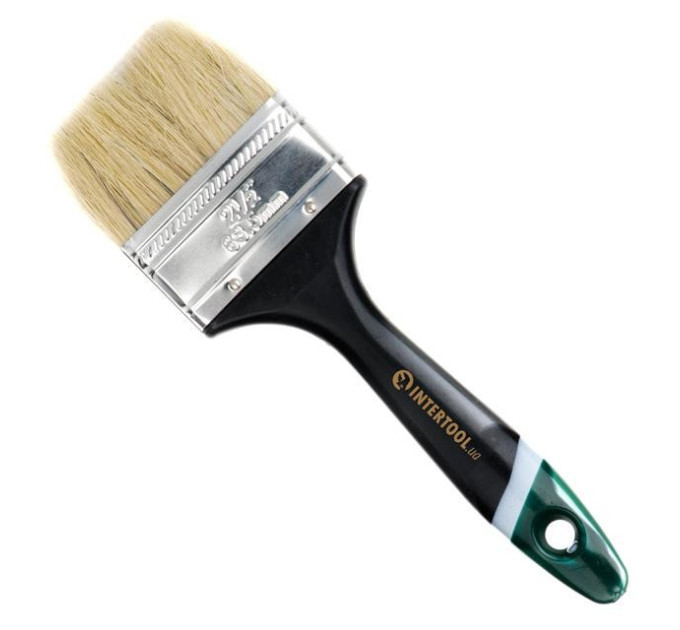 Кисть флейцевая 63*12*38 мм, пластиковая ручка INTERTOOL KT-1363