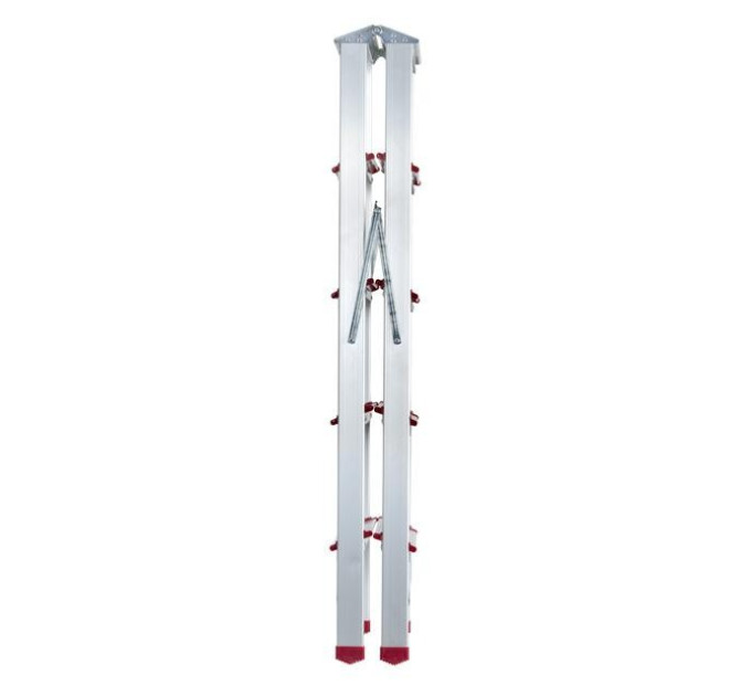Стремянка алюминиевая, двухсторонняя, 5 сход., высота 1,09 м INTERTOOL LT-1105