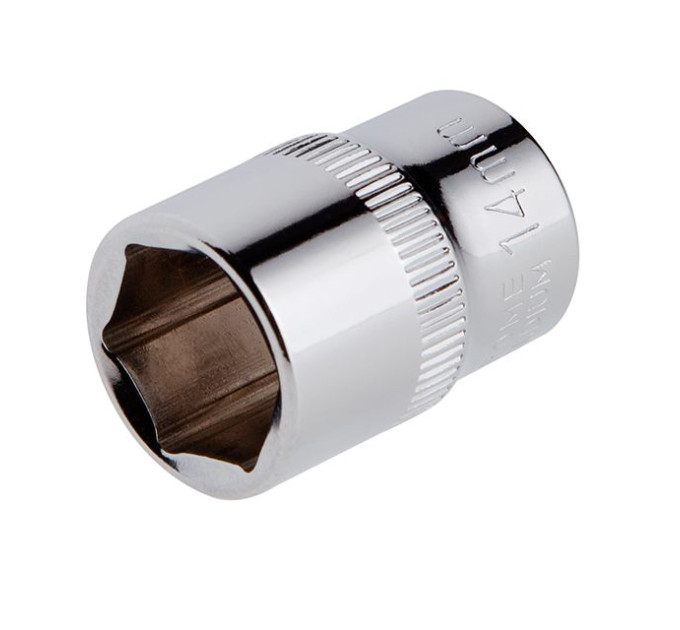 Головка шестигранная STORM 3/8", 14 мм, Cr-V INTERTOOL ET-0414