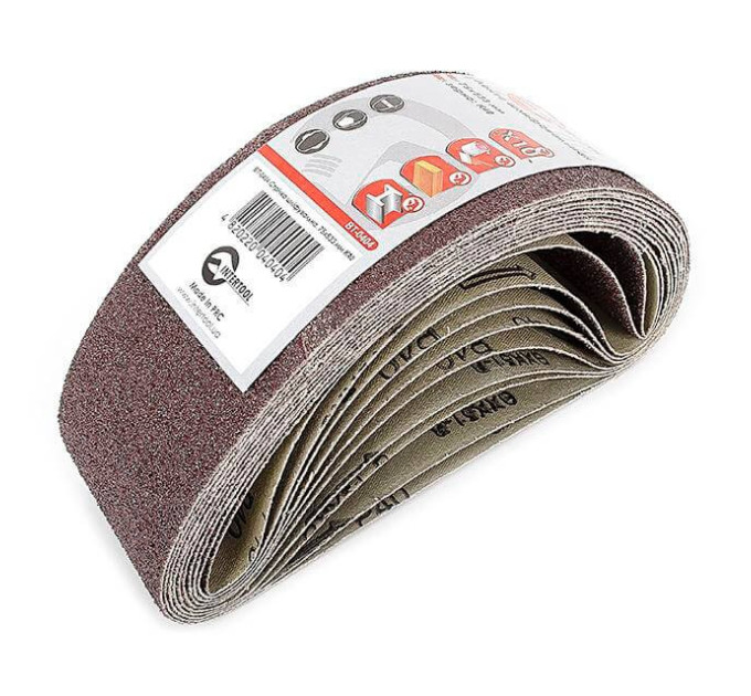 Лента шлифовальная 75*533 мм, К40, 10 ед. INTERTOOL BT-0404