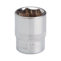 Головка шестигранная STORM 3/8", 17 мм, Cr-V INTERTOOL ET-0417