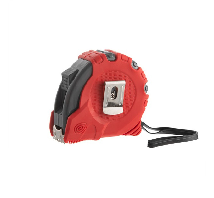Рулетка с фиксатором 8 м "Супер Магнит", blister INTERTOOL MT-0308