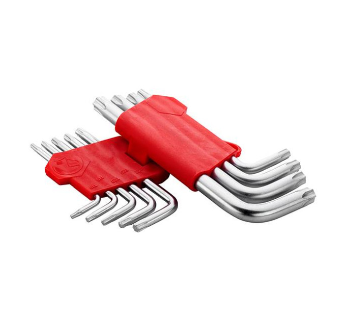 Набір ключів Г-подібних TORX 9 од., Т10-Т50, Cr-V, Small INTERTOOL HT-0607