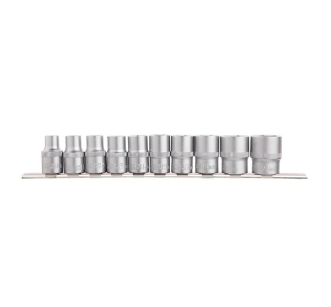 Набор головок на планке 10-24 мм, 1/2", 10 ед. INTERTOOL ET-6011