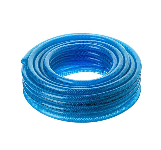 Шланг для воды 3 слойный, синий, 1/2", 20 м, армированный, PVC INTERTOOL GE-4053