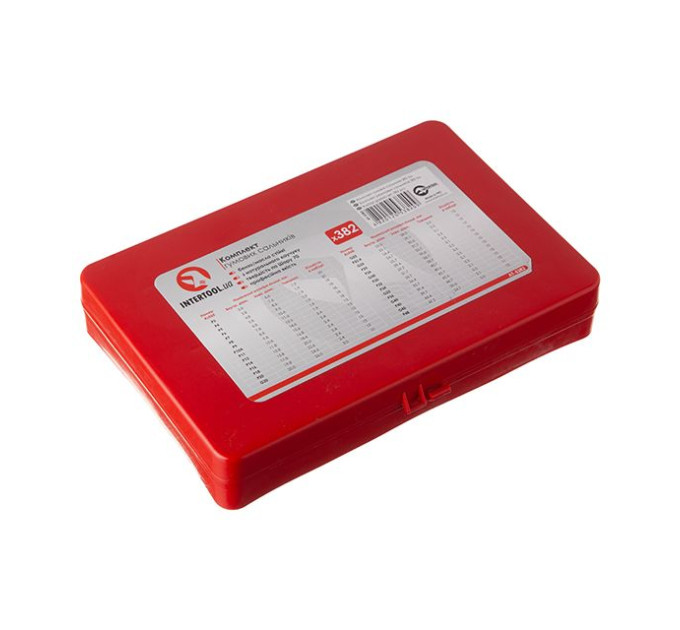 комплект резиновых сальников 382 ед. INTERTOOL AT-5382