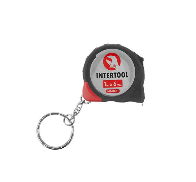 Рулетка з фіксатором, 1м INTERTOOL MT-0401