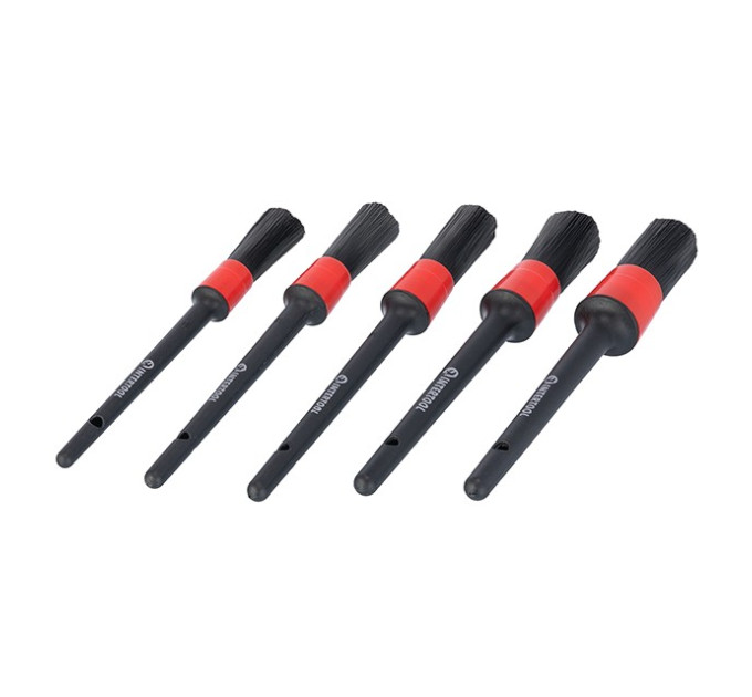 Набір пензлів для детейлінгу, хімчистки, 5 од. INTERTOOL AT-0100