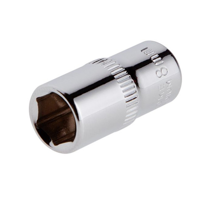 Головка шестигранная STORM 1/4", 8 мм, Cr-V INTERTOOL ET-0438