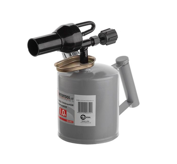 Лампа паяльная бензиновая 1,0 л INTERTOOL GB-0031