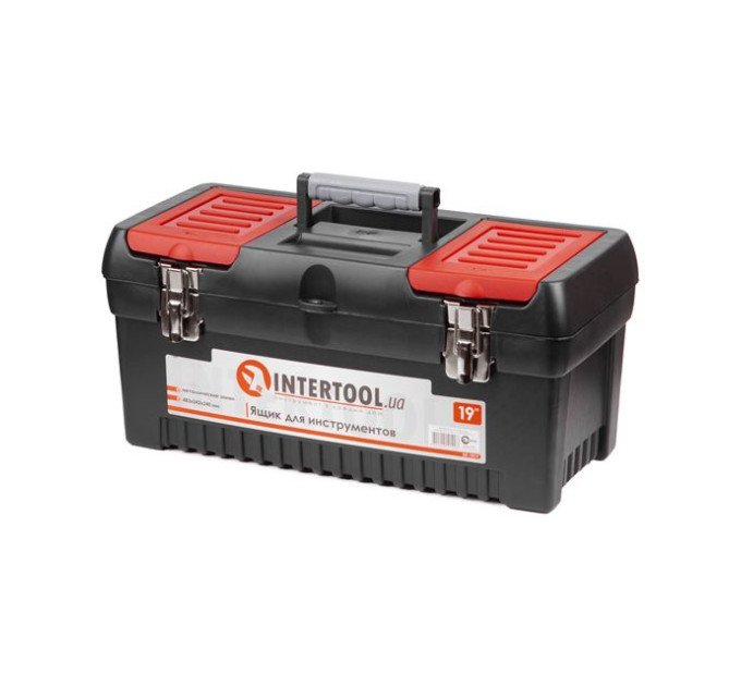 Ящик для інструментів з металевими замками 19" 483*242*240 мм INTERTOOL BX-1019