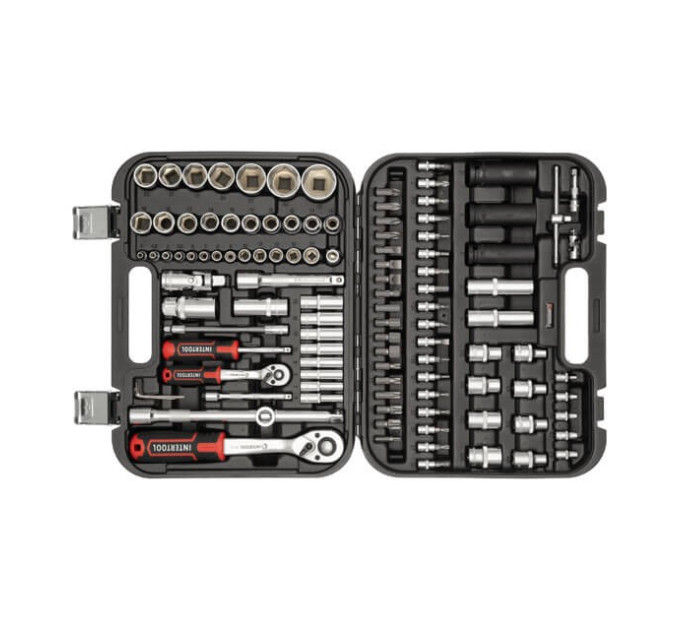 Набор инструментов 111 ед., STORM, 1/2", 1/4", Cr-V INTERTOOL ET-8111