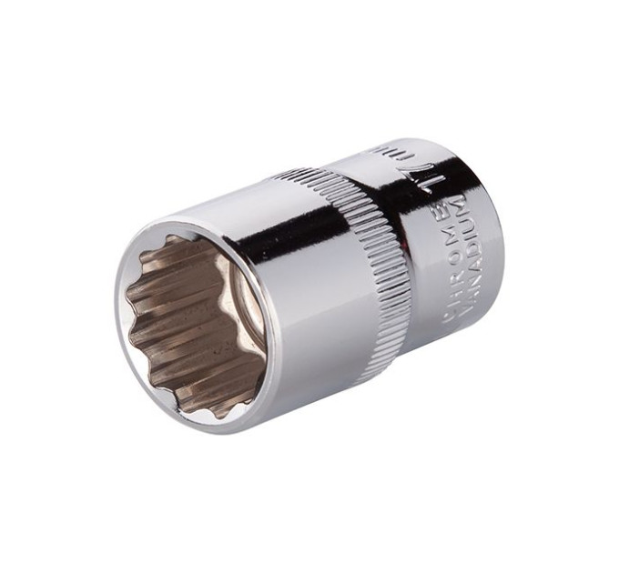 Головка двенадцатигранная STORM 1/2", 17 мм INTERTOOL ET-0217