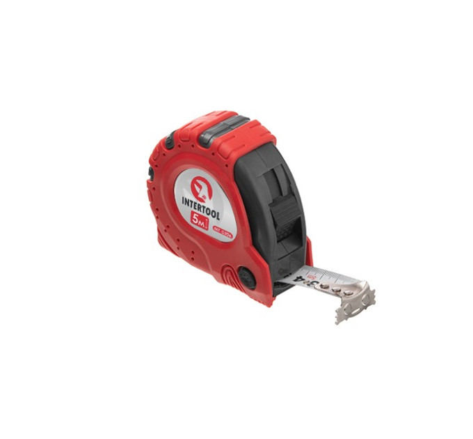 Рулетка з металевим полотном 5 м "Супер Магніт", blister INTERTOOL MT-0306