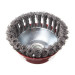 Щітка чашкова 125 мм, для КШМ, М14 (пучки крученого дроту) INTERTOOL BT-2125