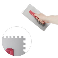 Затирка стальная оцинкованная 280*130 мм, 8*8 мм INTERTOOL KT-0006
