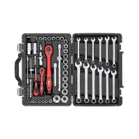Профессиональный набор инструментов 1/4", 1/2", 61 ед., Cr-V INTERTOOL ET-6061