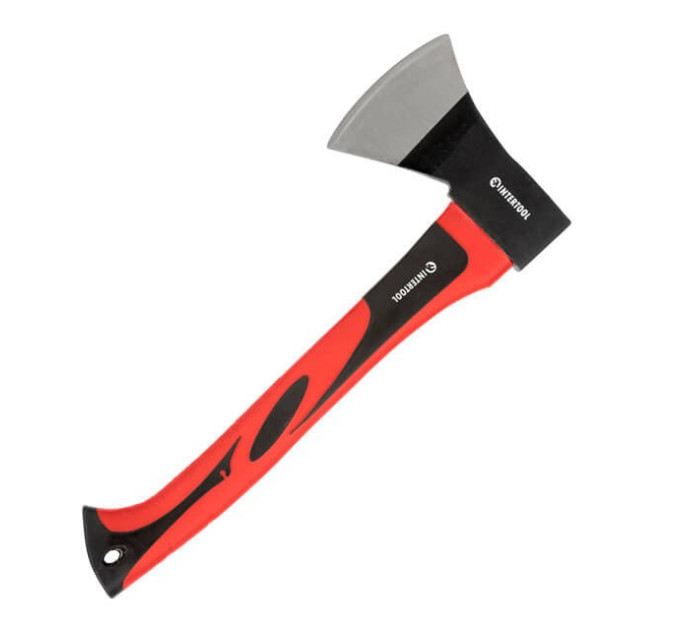 Сокира 800 г, ручка з фібергласу INTERTOOL HT-0262
