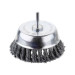 Щітка чашкова 100 мм для дриля, 1/4" (пучки крученого дроту) INTERTOOL BT-3100