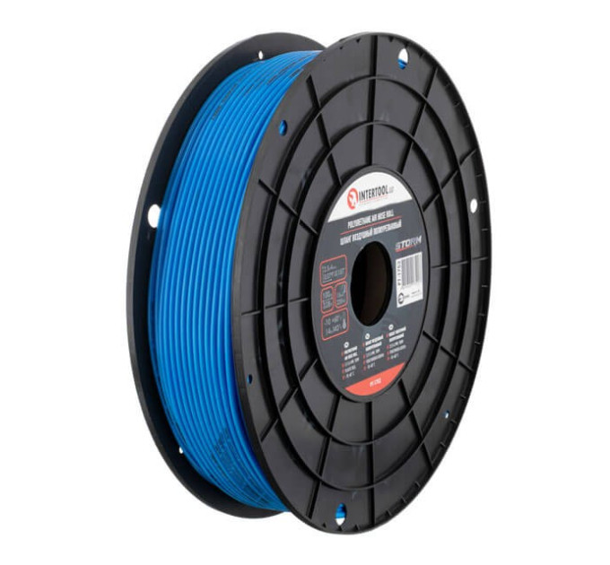 Шланг прямой полиуретановый STORM, 100 м, 2,5*4 мм, пластиковая бобина INTERTOOL PT-1752