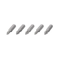 Комплект викруткових насадок PH1, PH2, PZ1, PZ2, S2, 5 од., STORM INTERTOOL VT-0210