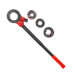 Набор трубных плашек для нарезки резьбы 1/2"; 3/4"; 1", 3 ед. INTERTOOL SD-8003