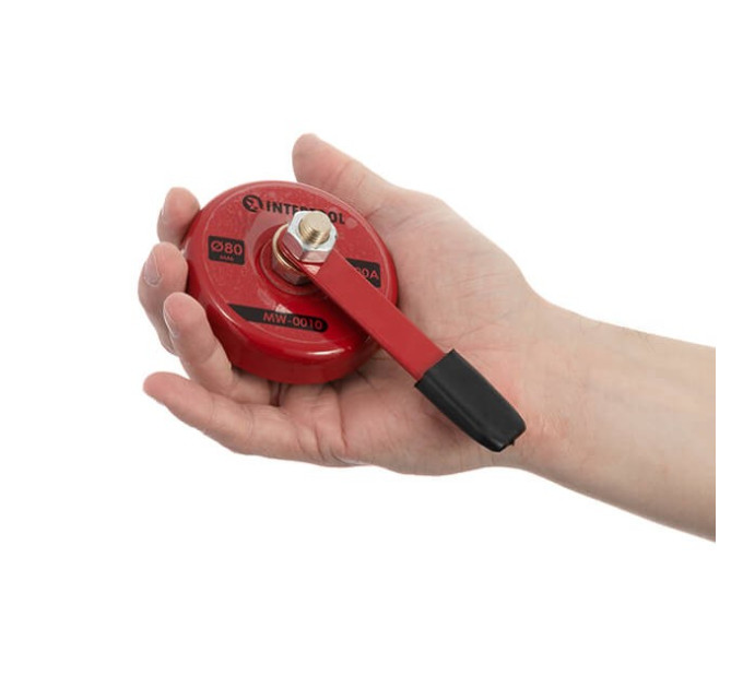 Контакт магнитный с рукояткой Ø80 мм 500 А INTERTOOL MW-0010