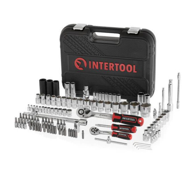 Набор инструментов 111 ед., STORM, 1/2", 1/4", Cr-V INTERTOOL ET-8111