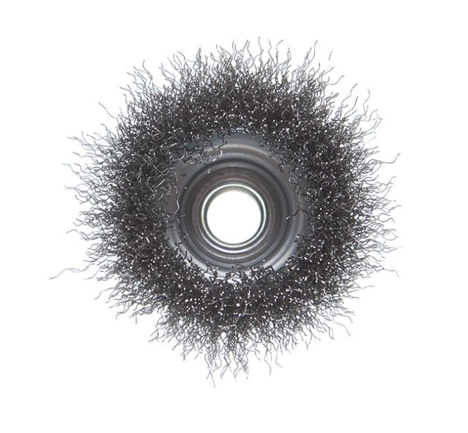 Щітка чашкова 65 мм, для КШМ, М14, М14 (кручений дріт) INTERTOOL BT-1065